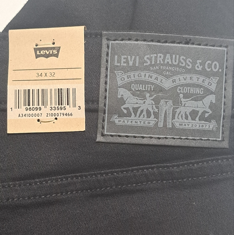 Levi's Women's 726 High-Rise Flare Stretch Denim Jeans Black 34 X 32 NWT - Picture 8 of 15